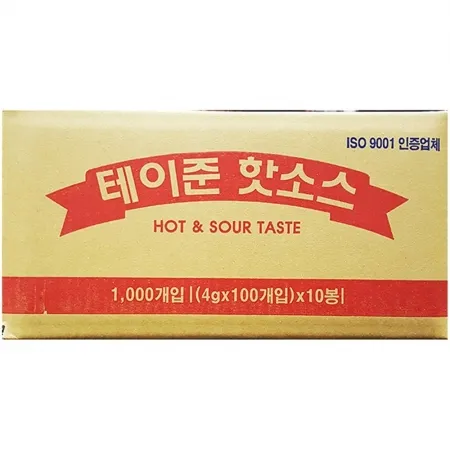 일회용 테이준핫소스 (태원 4gx100)X10 업소용 배달 소스