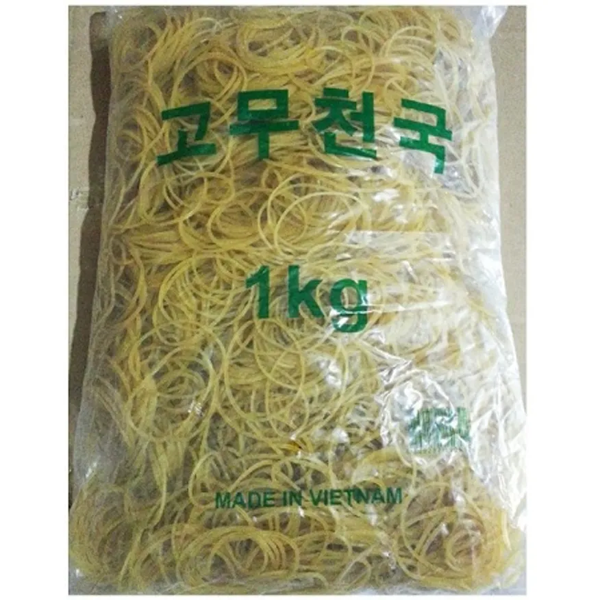 고무줄(5cm 천국 1kg) 노란 머리 고무 밴드 이미지
