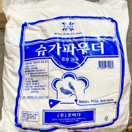 꼬미다 슈가파우더 3kg 업소용 대용량 슈가분말 가루 이미지
