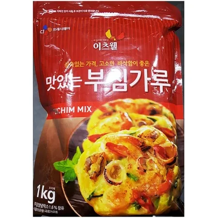 부침가루(이츠웰 1kg)X10 부침개 전요리 제일제당