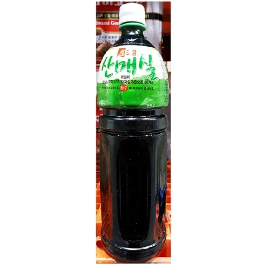 매실 농축액(생초당 1.5L) 업소용 카페 음료 베이스 액상 이미지