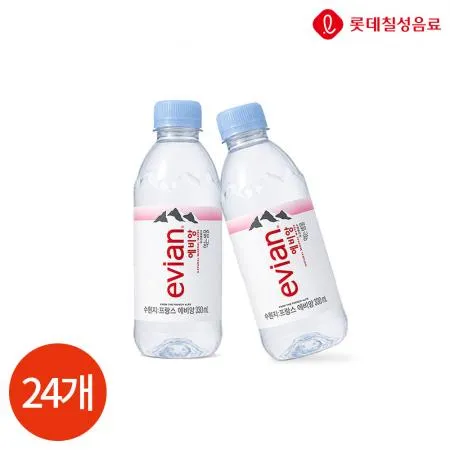 에비앙 크리스탈 생수 PET 330ml X24