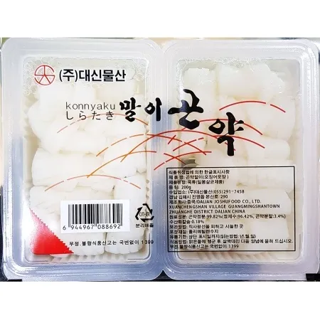 대신 오징어모양 곤약말이 200g X4 저칼로리 다이어트 식품