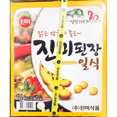 일식된장(진미식품 14kg) 업소용 말통 진미 된장