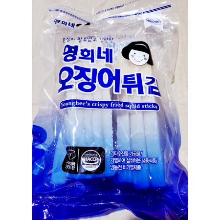 영희네 냉동 대왕 오징어몸채 업소용 두툼한 튀김용 오징어채 700g X 10