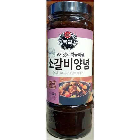 소갈비양념(백설 500g)X4 업소용 갈비찜 액상 소스 이미지