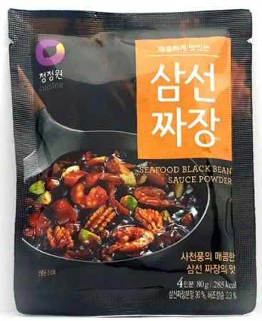 청정원 삼선 짜장 가루 분말 80g 4인분 간편조리 파우치