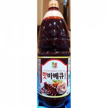 청우 핫바베큐소스 업소용 매콤달콤 바비큐 소스 양념 2.1Kg x 8