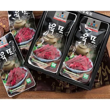 대관령 한우 육포세트 1호 40g x 6개 소고기 육포 선물세트