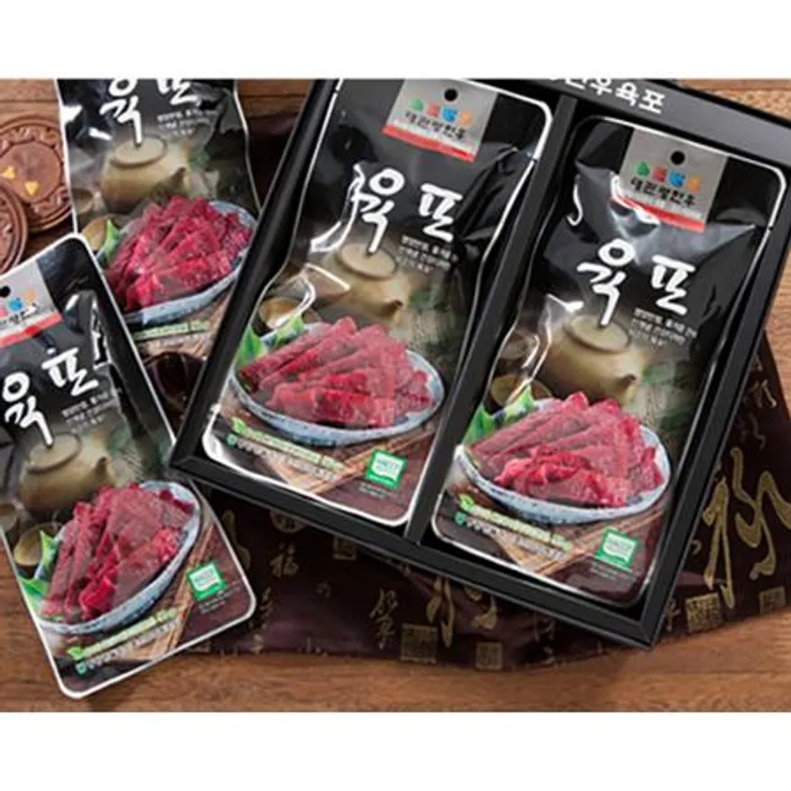 대관령 한우 육포세트 1호 40g x 6개 소고기 육포 선물세트 이미지