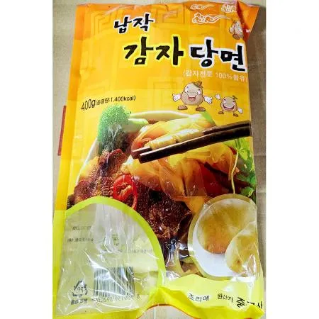감자당면(엠푸드 400g)X35 업소용 넓은 납작 당면 이미지