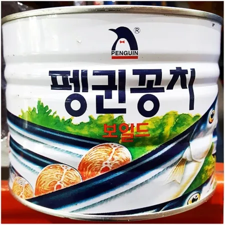 꽁치캔(펭귄1.8kg)X6 업소용 꽁치 통조림