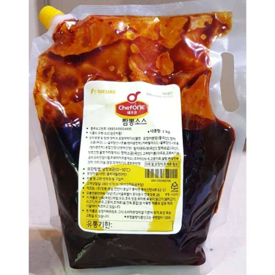 짬뽕소스(대상 2kg) 중식 중화요리 짬뽕 양념 파우치 업소용 이미지