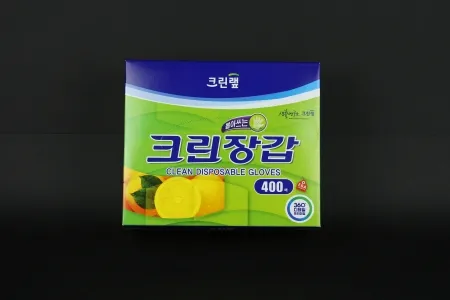 크린랩 크린장갑 400매 업소용 주방 일회용 위생 비닐 장갑 이미지