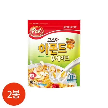 포스트 아몬드 후레이크 620g X2개