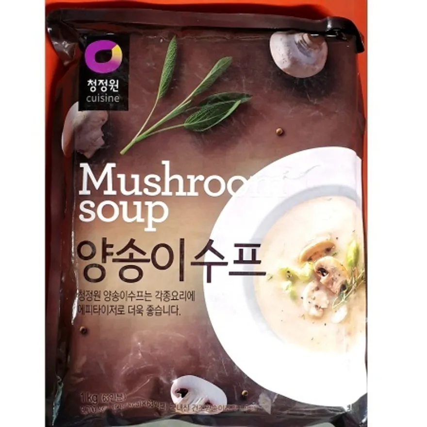 양송이 스프(대상 1kg) 업소용 청정원 에피타이저 버섯 수프 이미지