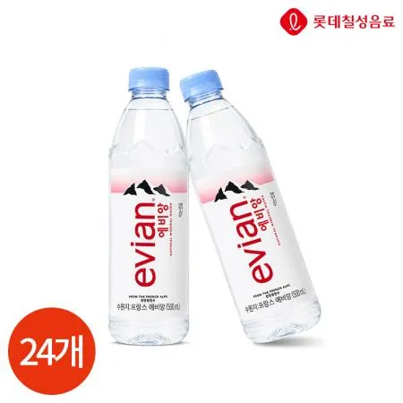 에비앙 크리스탈 생수 PET 500ml X24