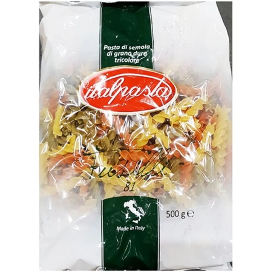 삼색푸실리(대봉 500g)X4 업소용 파스타면 스파게티면 이미지