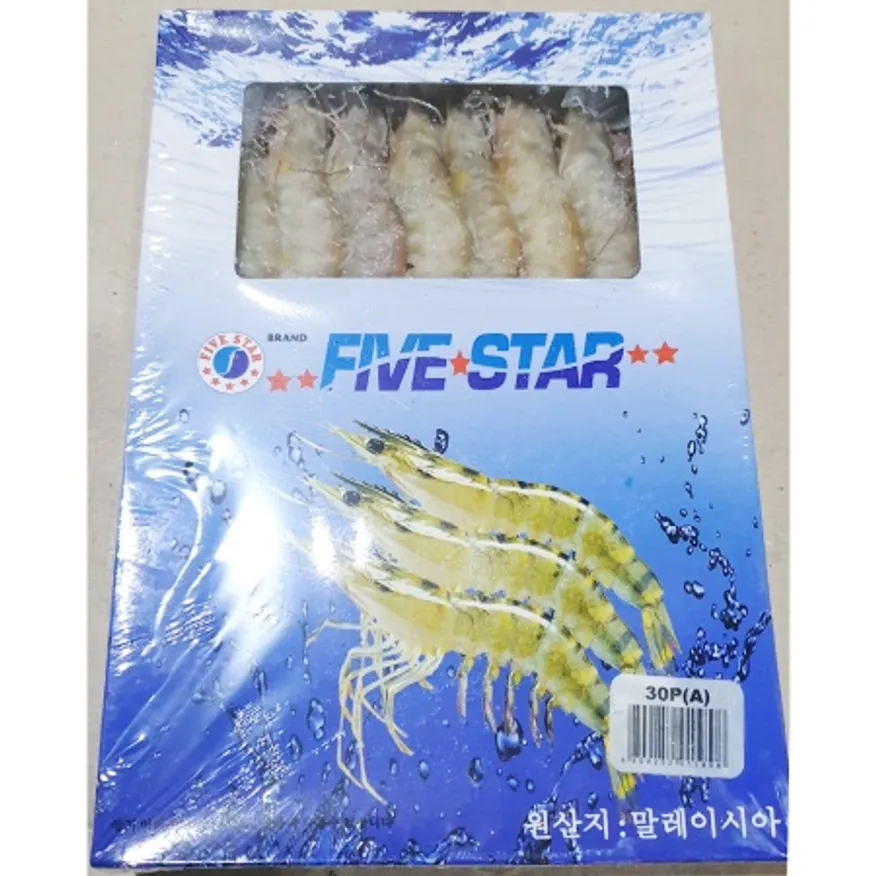 통새우(바나메이 30미 구이용 500g) 냉동새우 흰다리새우 이미지