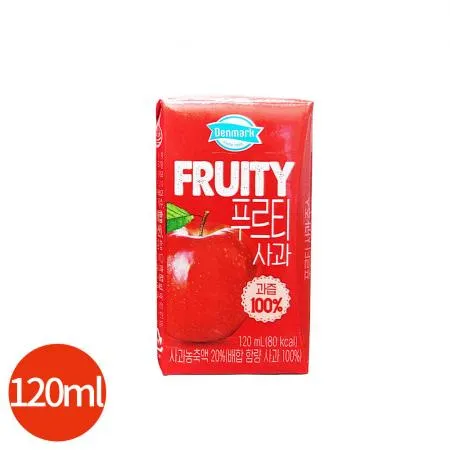 덴마크 푸르티 사과 120ml X24개