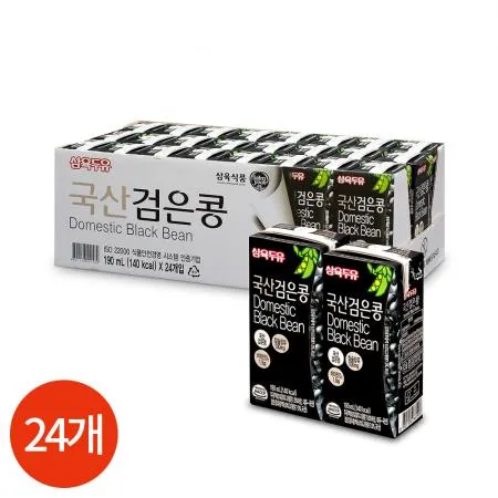 삼육두유 국산 검은콩 두유 190ml x 24개 업소용