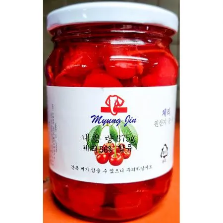 체리 (꼭지 적 명진 375g) 업소용 배달용 명절용
