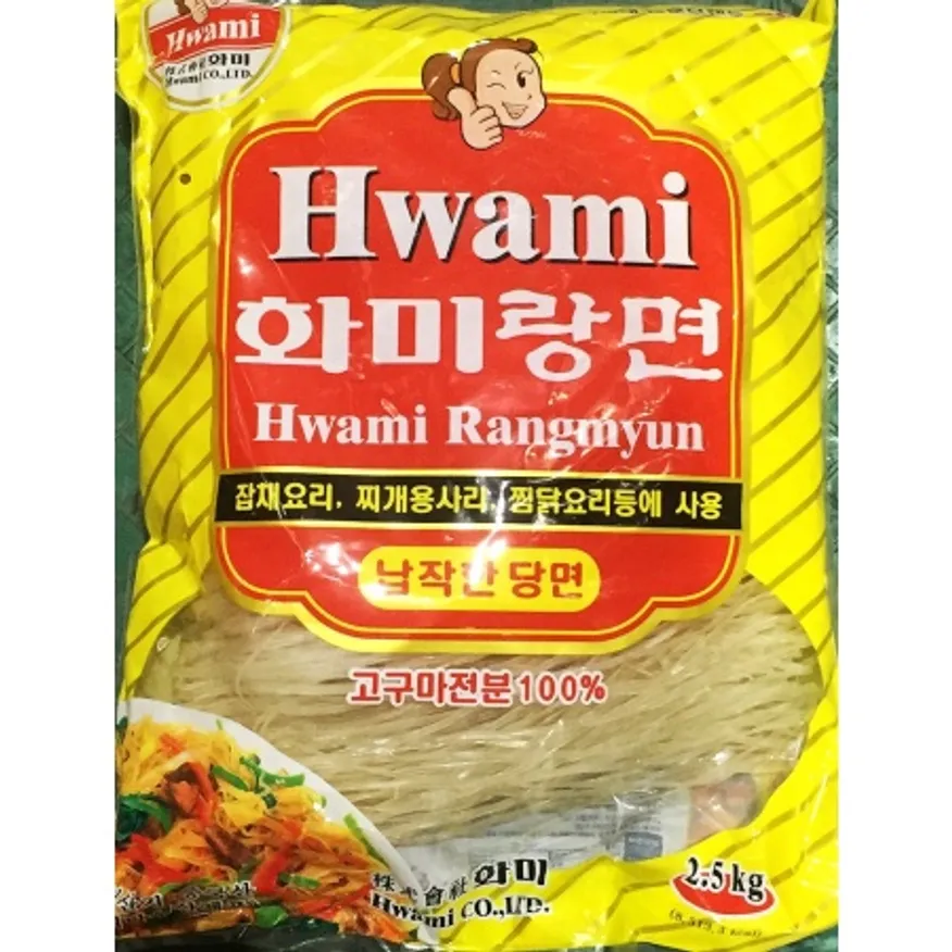 화미 납작 당면 2.5Kg 업소용 고구마당면 사리 이미지