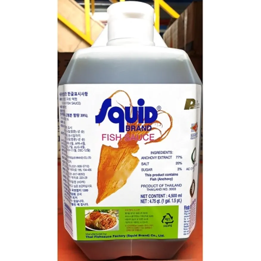 스퀴드피시소스(코만 4.5L) 조미 오징어 액젓 업소용 이미지