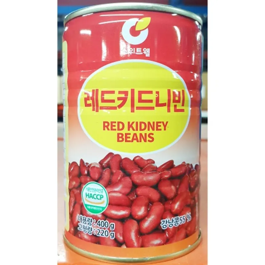 레드키드니빈스(원터치 스위트웰 400g) 업소용 빨간 강낭 콩 통조림 이미지