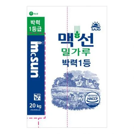 맥선 밀가루 박력 1등 20kg 업소용 박력분 이미지