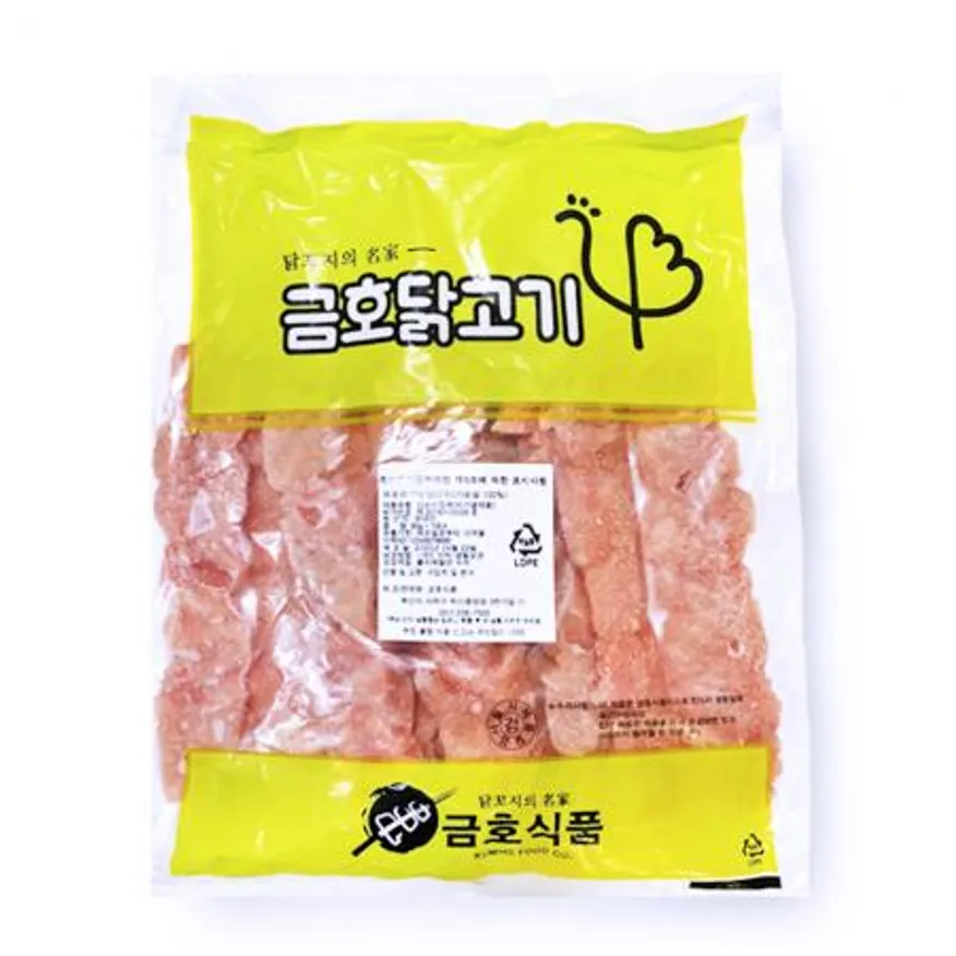 국내산 닭가슴살 닭꼬치 800g X10봉(80g X100개) 업소용 냉동 닭생꼬치 이미지