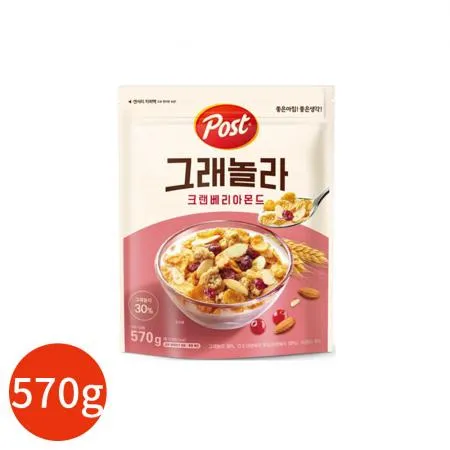 포스트 그래놀라 크랜베리 아몬드 570g X2개