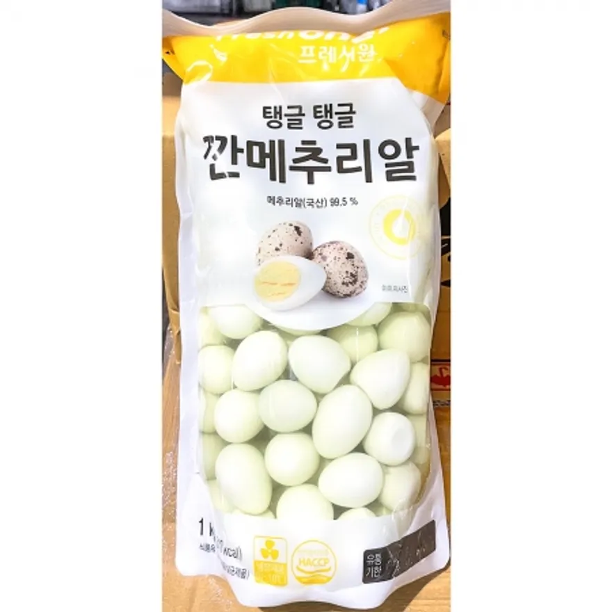 프레시원 깐메추리알 무항생제 원란 업소용 메추리알 1Kg 이미지