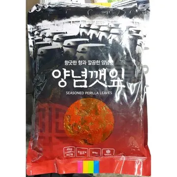 양념깻잎(착한식품 냉장 4kg) 업소용 깻잎무침 절임