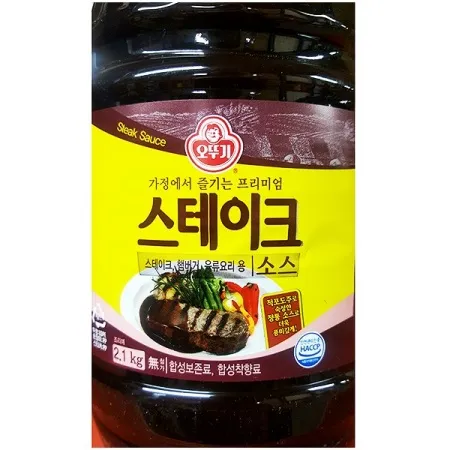 스테이크소스(오뚜기 2.1kg) 등식 목살 양념 sauce 이미지