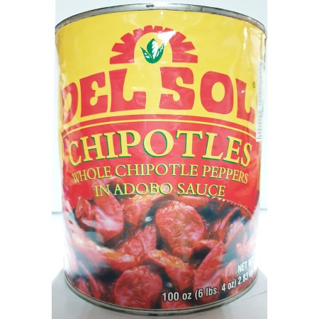 치포틀레 페퍼(델솔 2.83kg) 업소용 멕시코 절임 소스 이미지