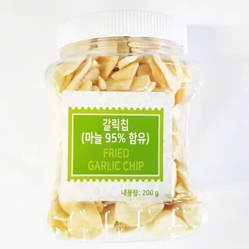 갈릭칩(푸드야 200g)X4 업소용 마늘 후레이크 칩
