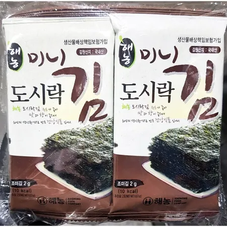 미니도시락김(해농10봉)X24 반찬 식탁김 이미지
