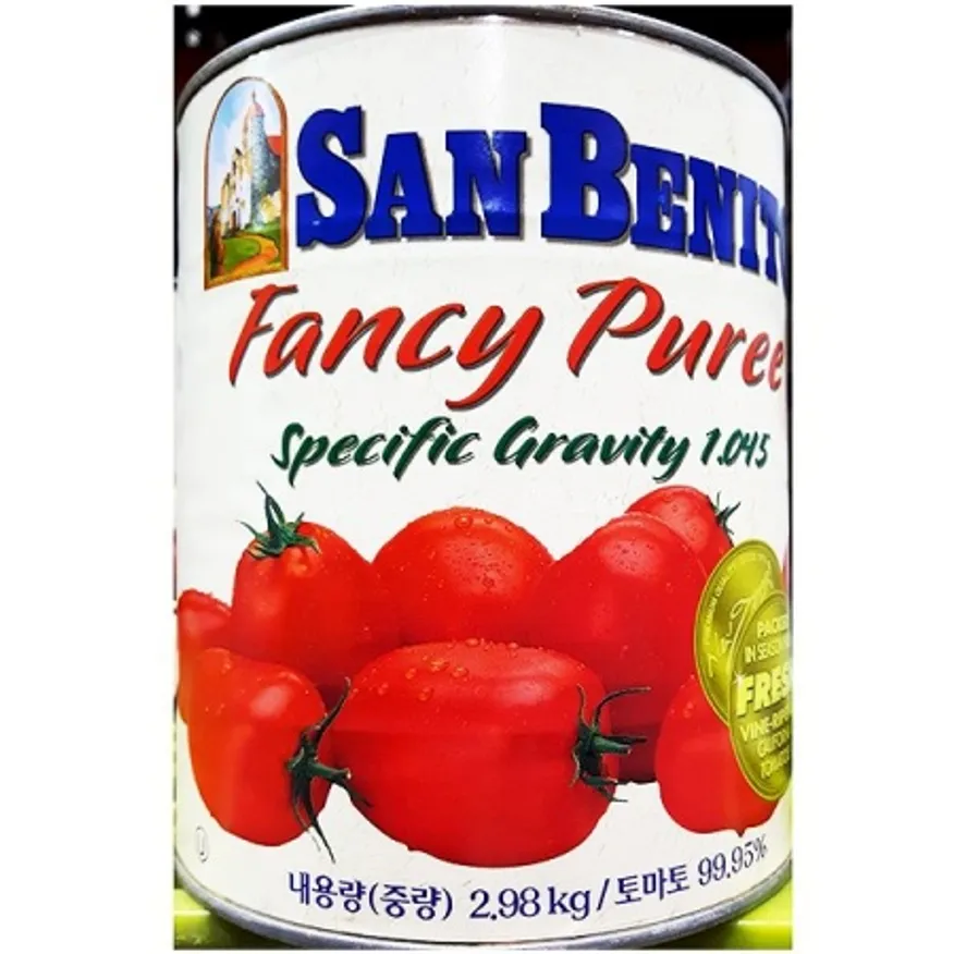 토마토캔(퓨레 베니토 2.98K) 통조림 요리 식당 업소용 이미지