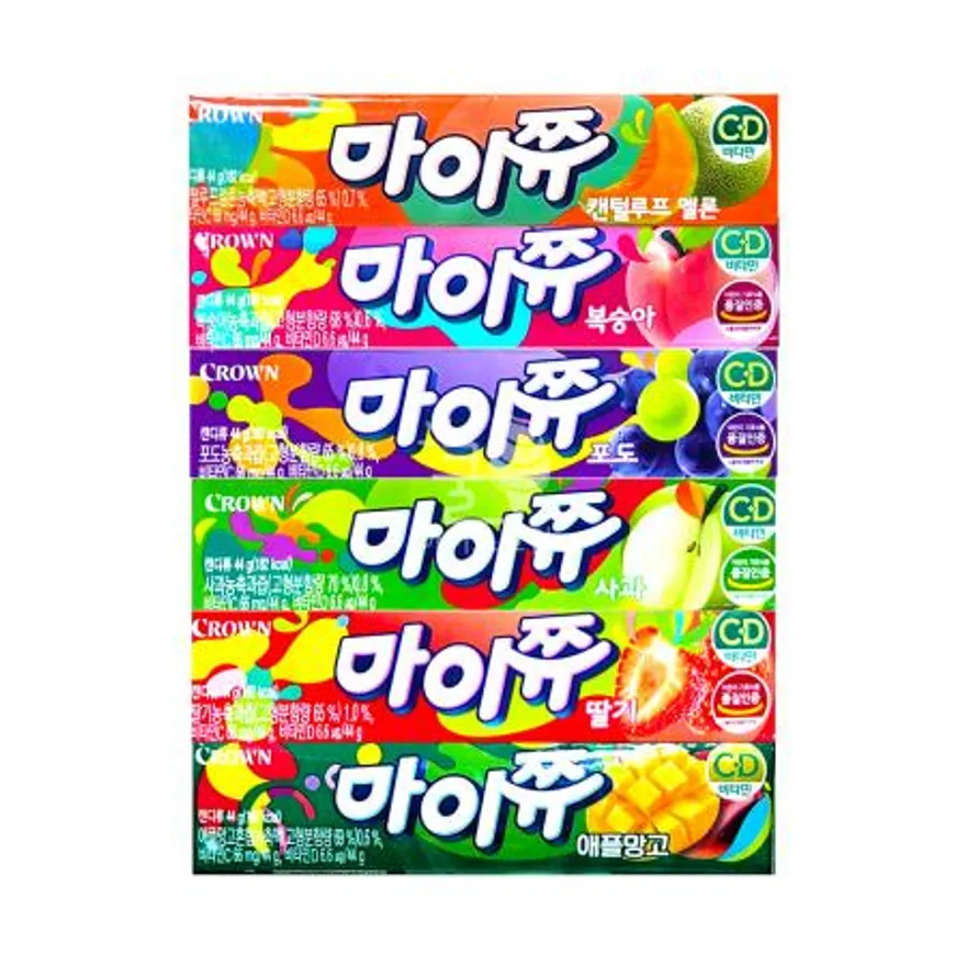 마이쮸 6종세트 1개 / 츄잉 껌 캔디 아이 간식 어린이집 유치원 행사 이미지