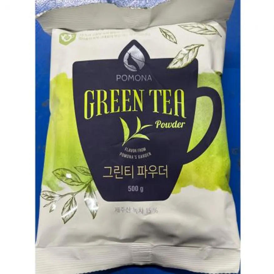 녹차파우더(포모나 500g) X12 업소용 녹차가루 녹차분말 이미지
