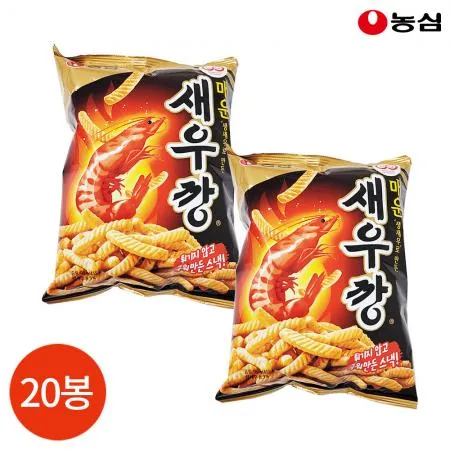 농심 매운 새우깡 90g X20봉