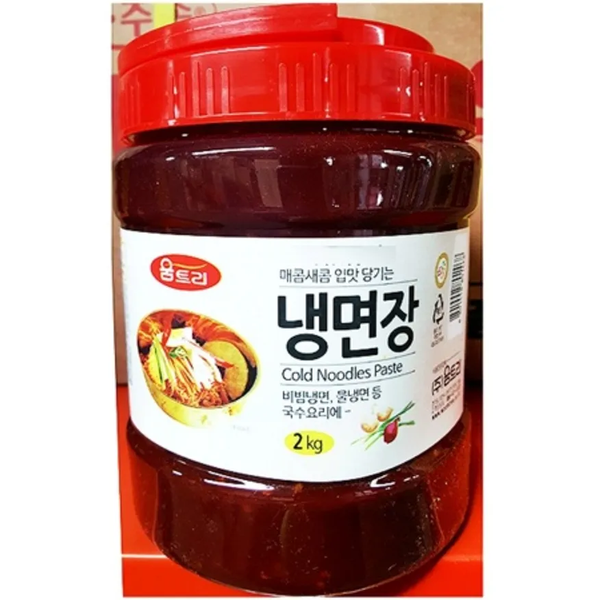 냉면장(움트리 2kg)X6 업소용 비빔냉면장 양념 소스 비빔장 다데기 이미지