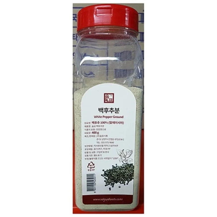 백후추가루(솔표 400g) X4 업소용 후추가루 후춧가루 이미지