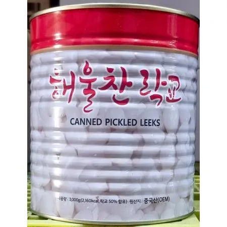 락교(삼도 3.1kg) 업소용 해울찬 염교 절임 통조림