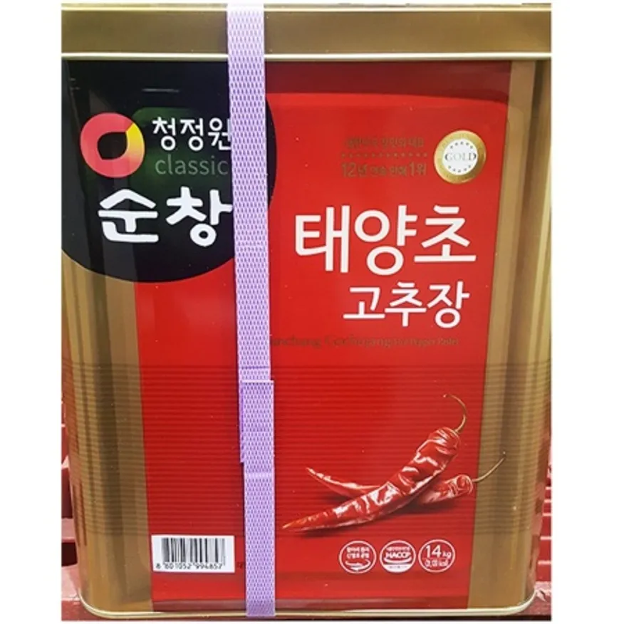 태양초고추장(대상 14kg) 업소용 순창 말통 고추장 캔 이미지