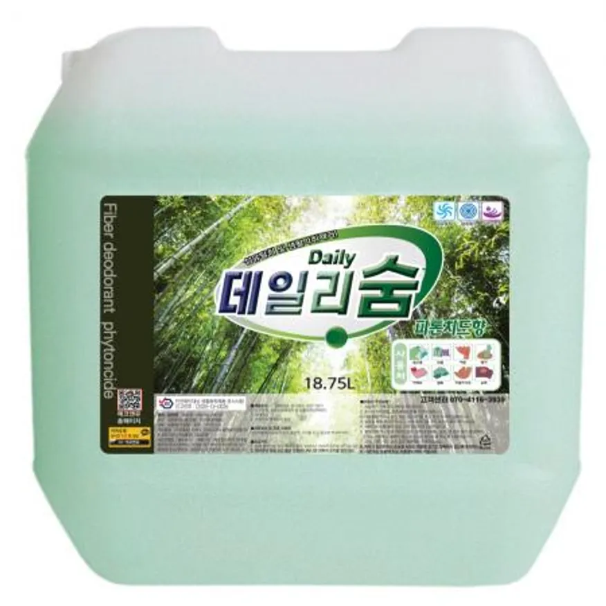 섬유탈취제 데일리숨 18.75L 피톤치드향 업소용 이미지