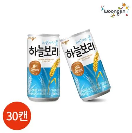 웅진 하늘보리 180ml x 30캔 업소용