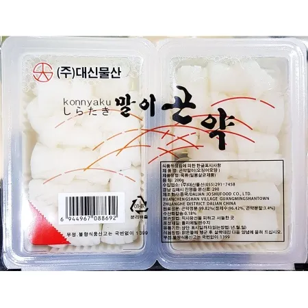 대신 오징어모양 곤약말이 200g X 12 저칼로리 다이어트 식품