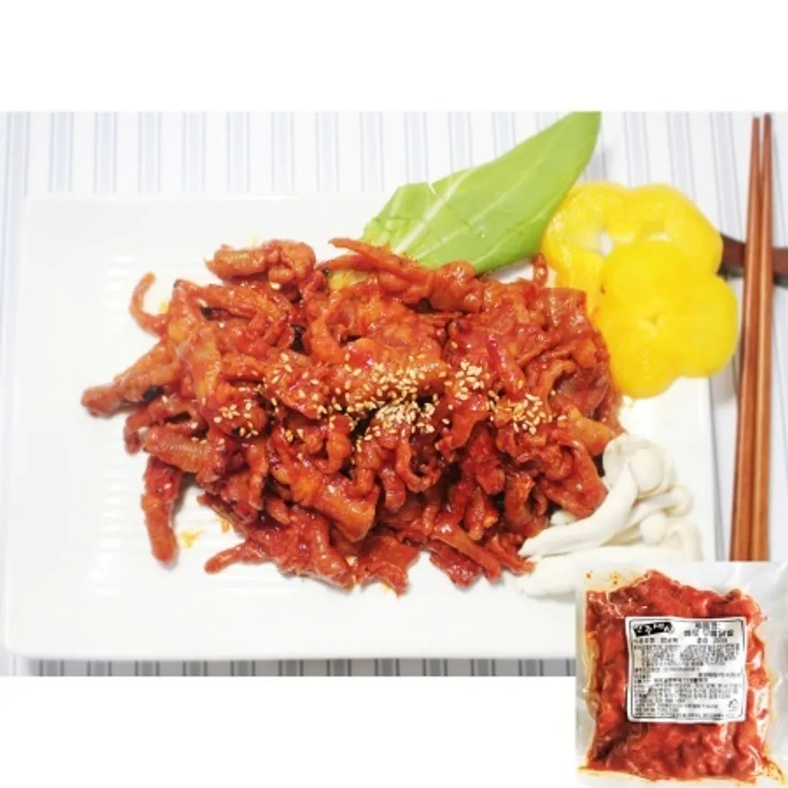 화로 무뼈 불 닭발(안주세상250g)/술안주 간편식 돼지오돌뼈 안주 양념 야식 이미지